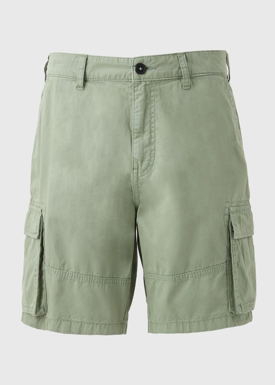 Green Washed Cargo Shorts