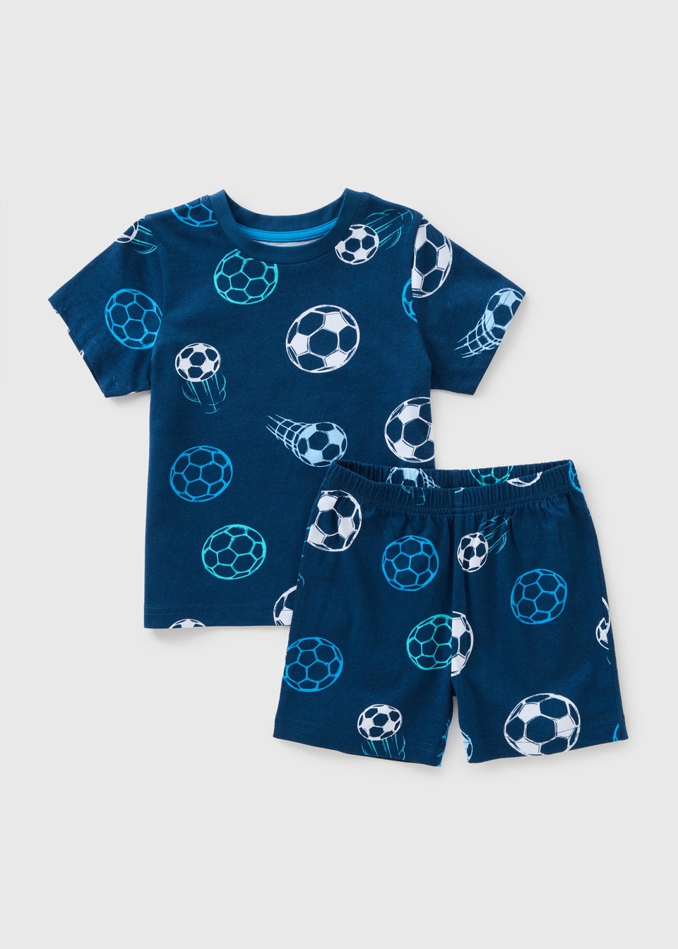 Boys Navy Football Pyjama Set (1-7yrs)