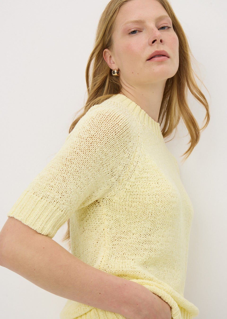 Lemon Knitted Short Sleeve T-Shirt