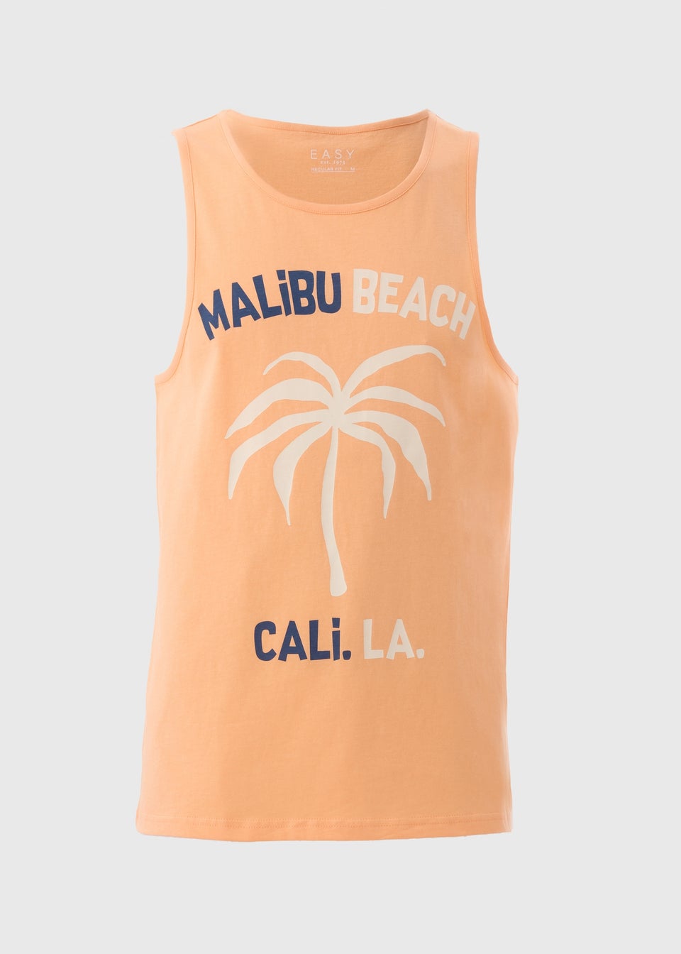 Orange Palm Tree Print Vest
