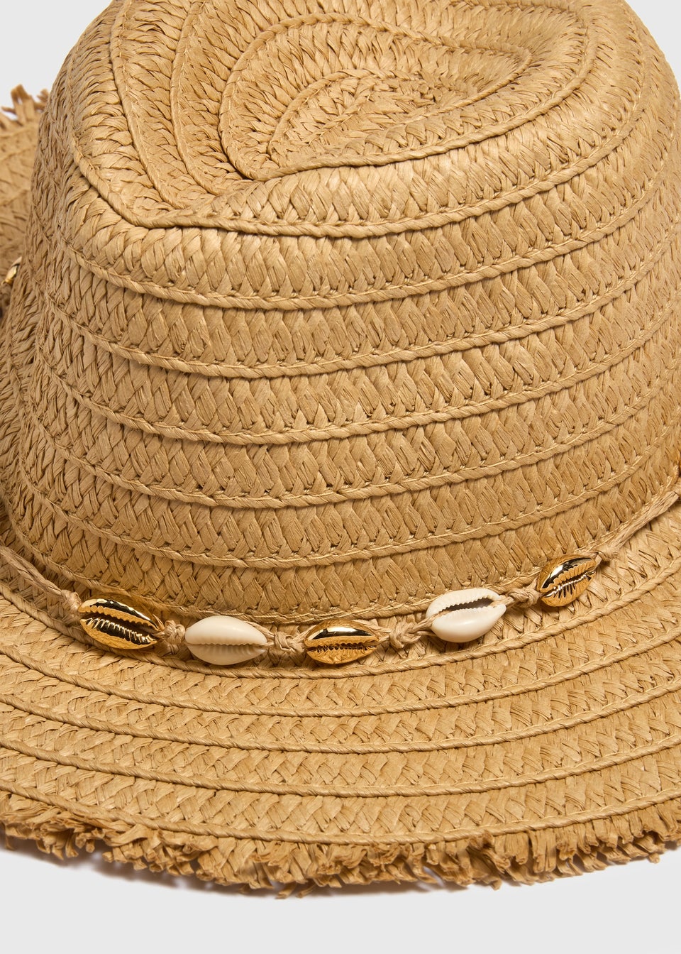 Neutral Shells Straw Hat
