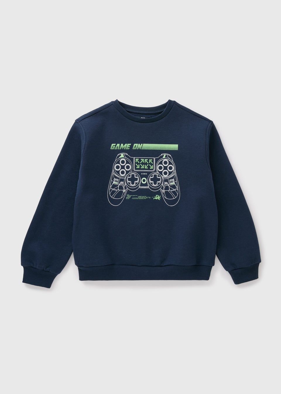 Boys Navy Gamer Sweatshirt (7-15yrs)