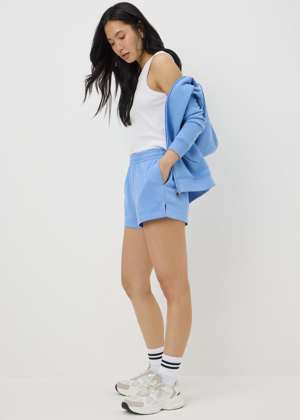 Blue Jersey Shorts