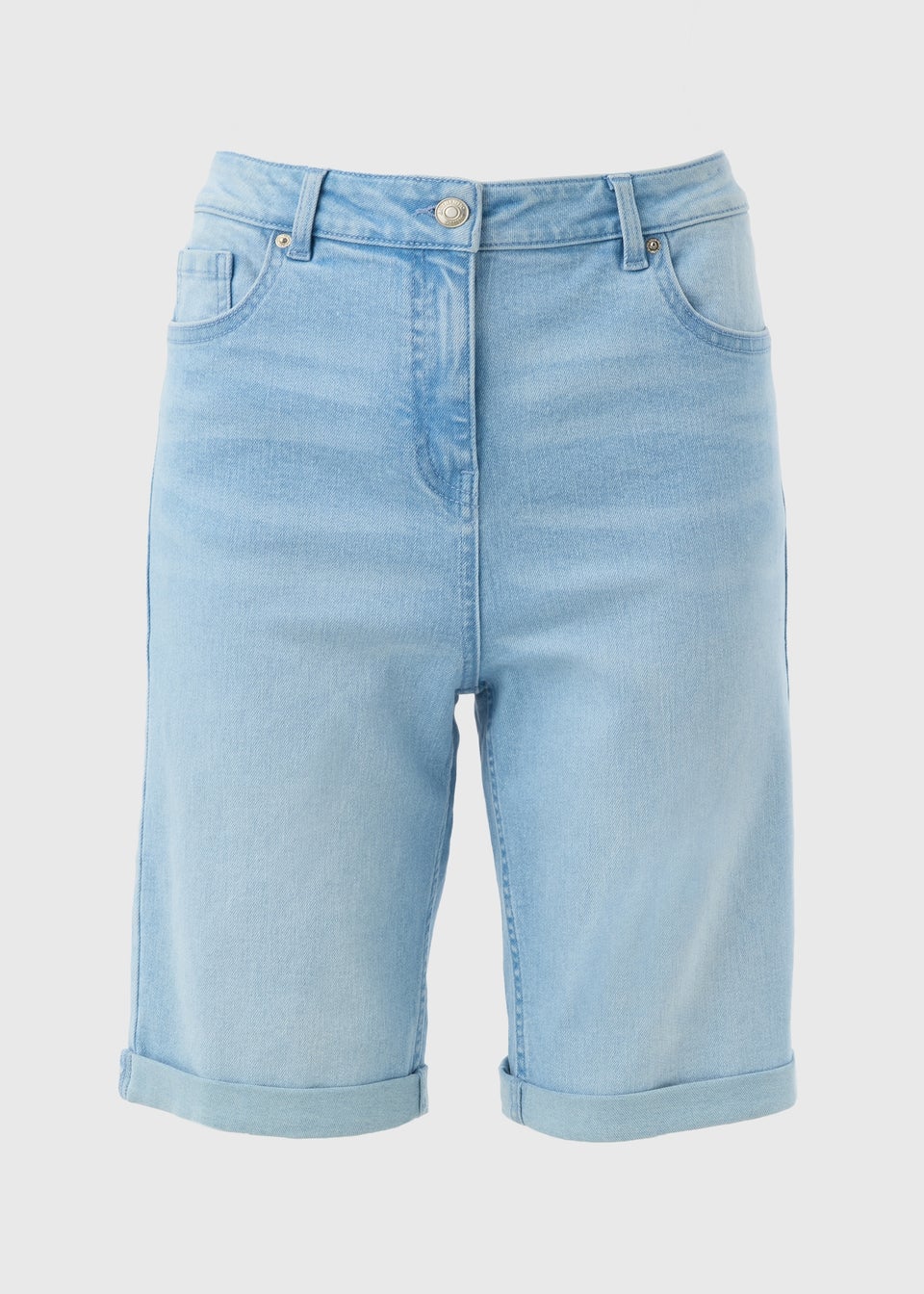 Lightwash Knee Length Shorts