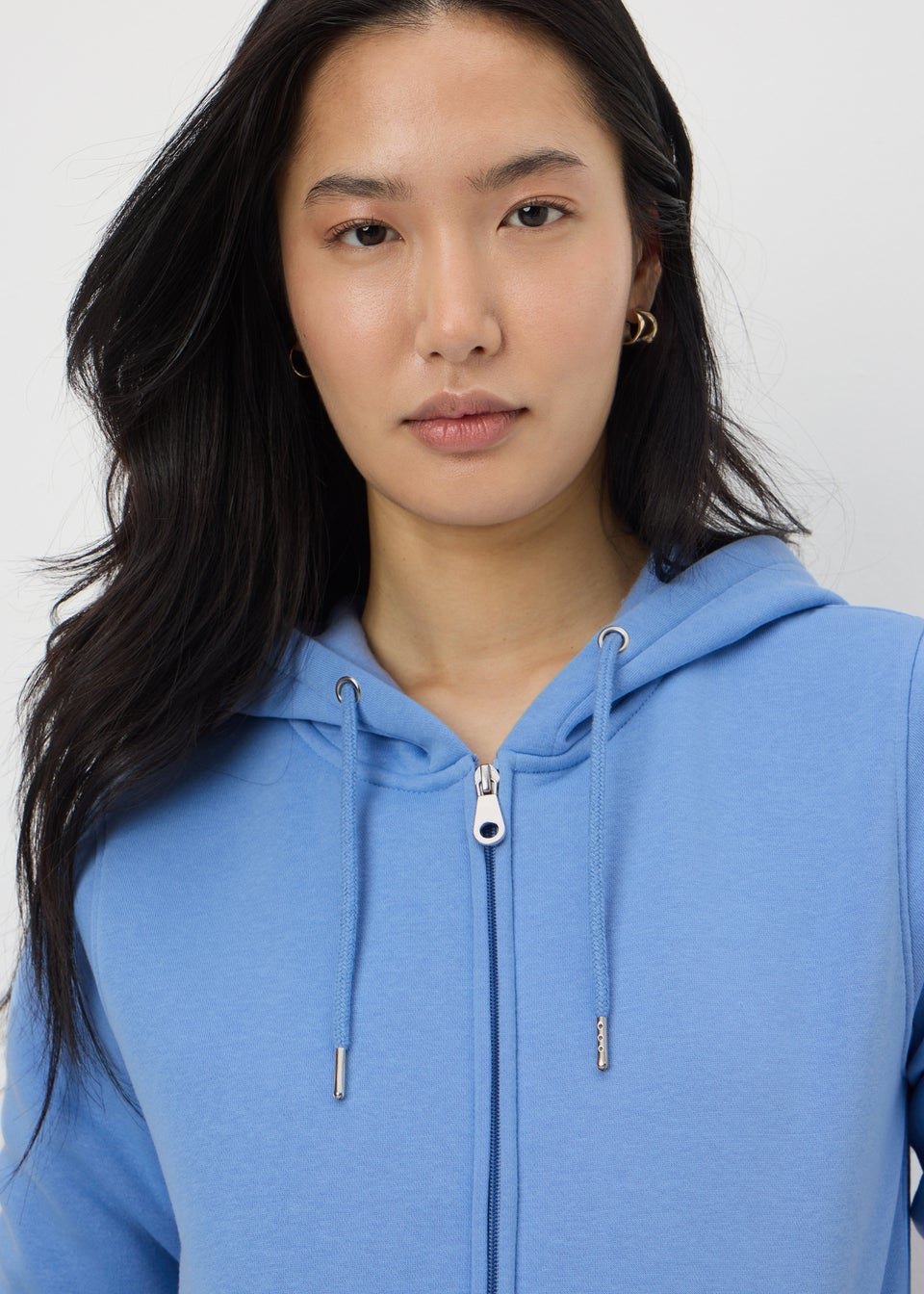 Blue Zipped Hoodie