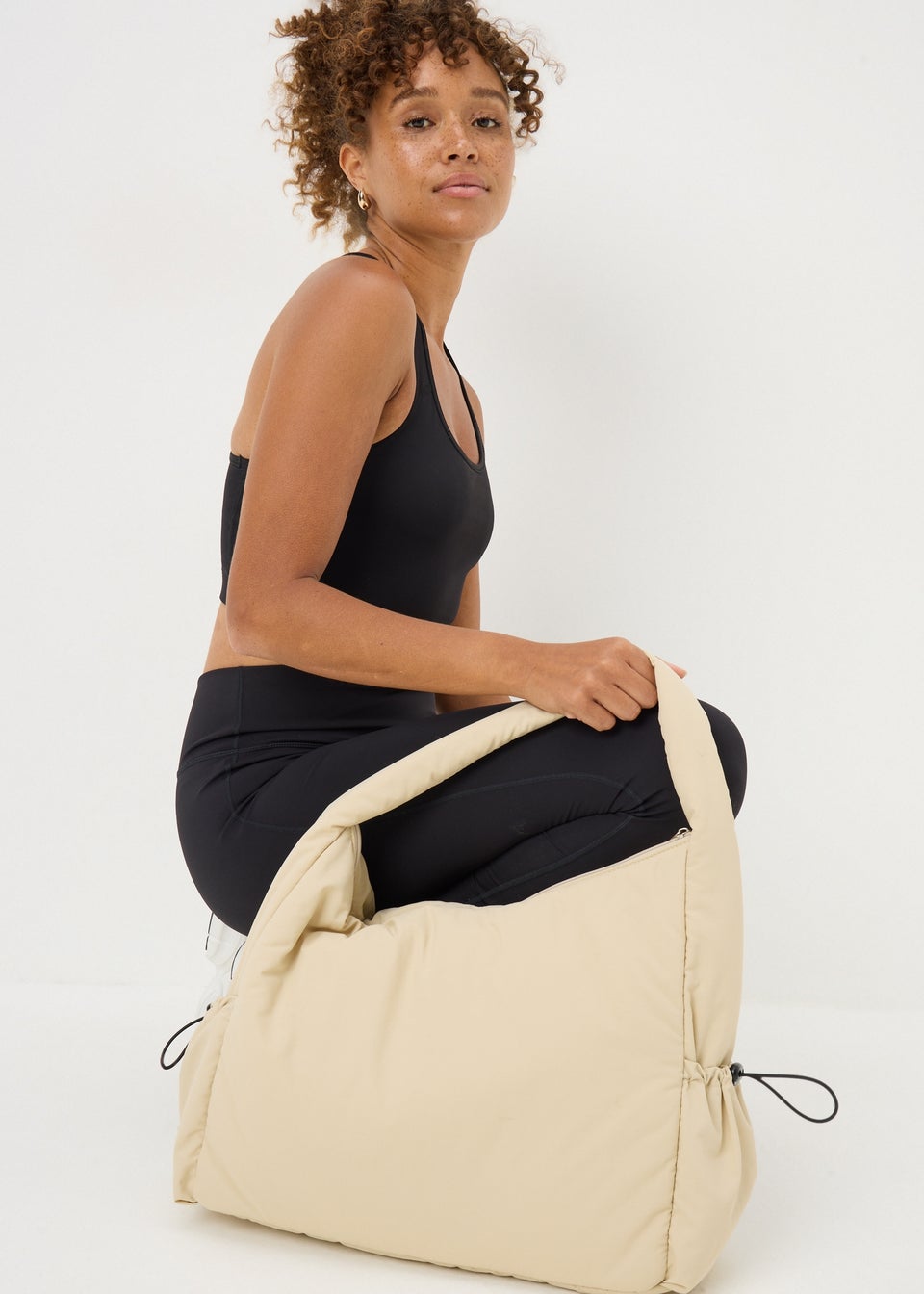 Souluxe Stone Nylon Tote Bag