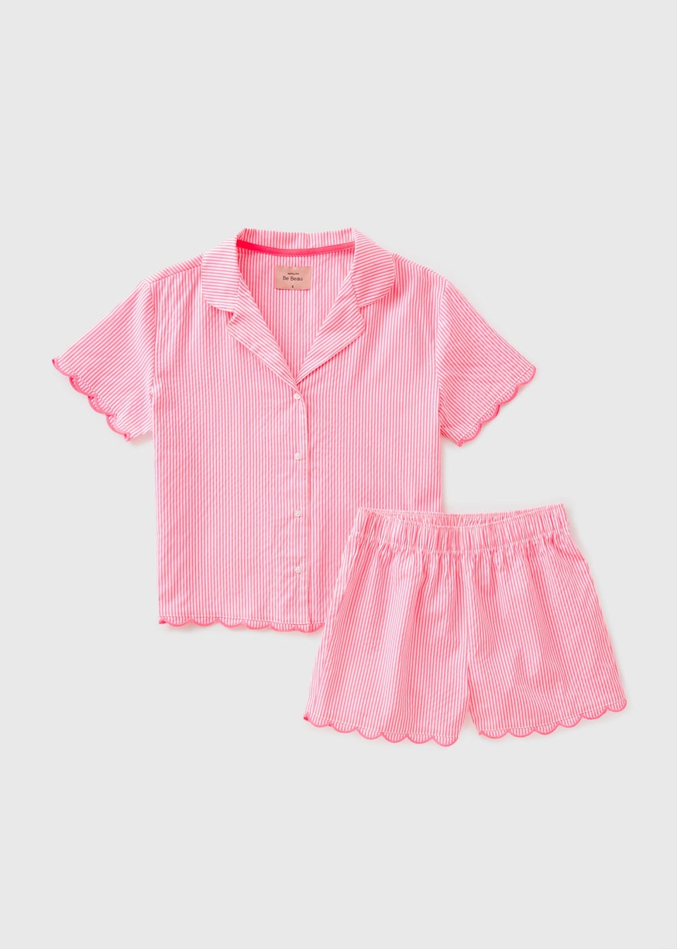 Pink Stripe Short Pyjama Set