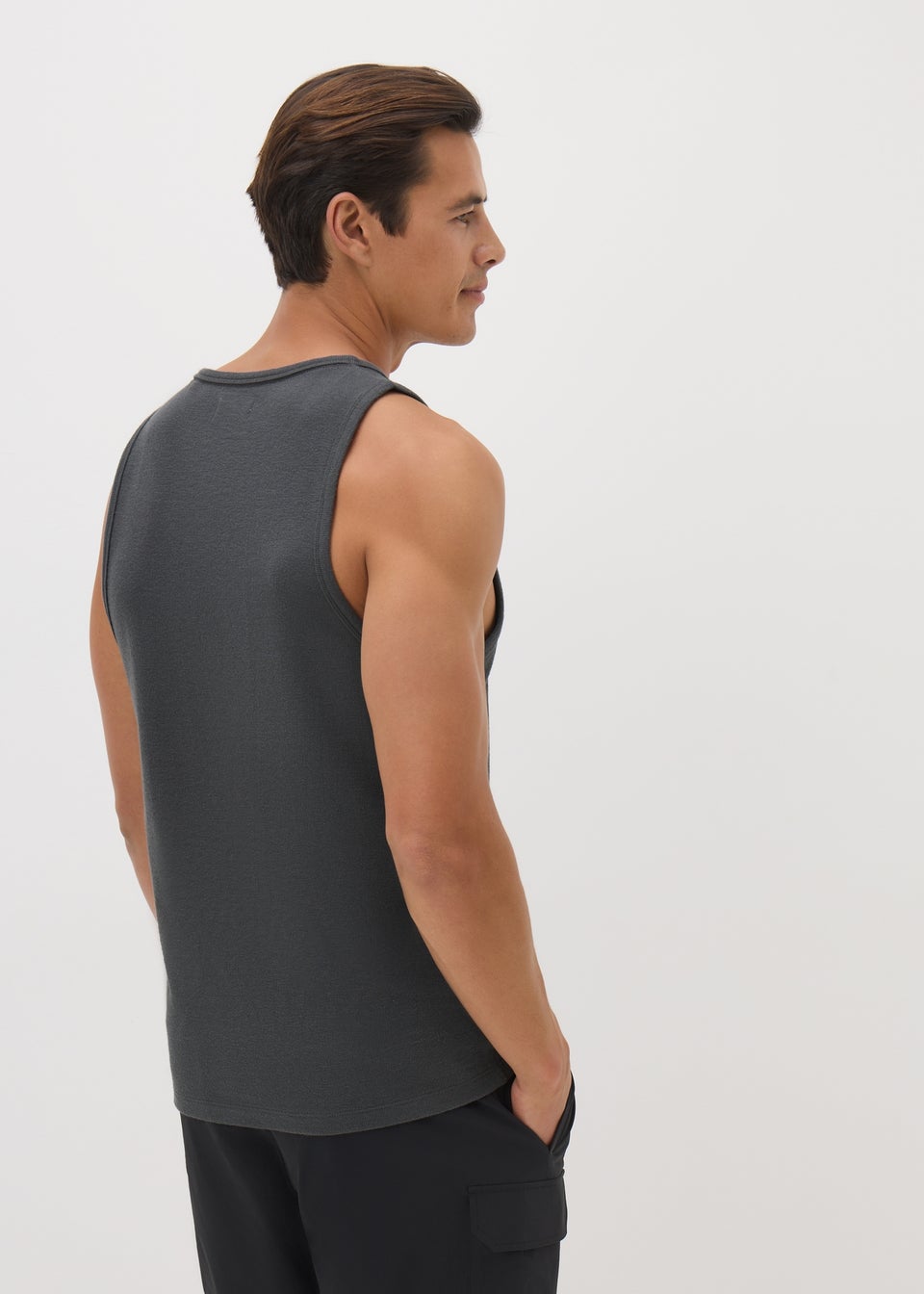 Grey Textured Vest