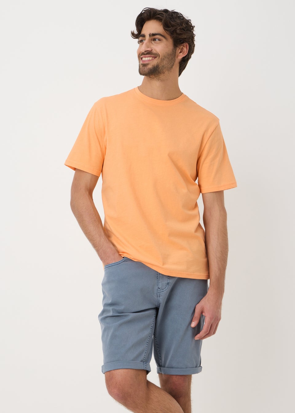 Orange Essential Crew Neck T-Shirt