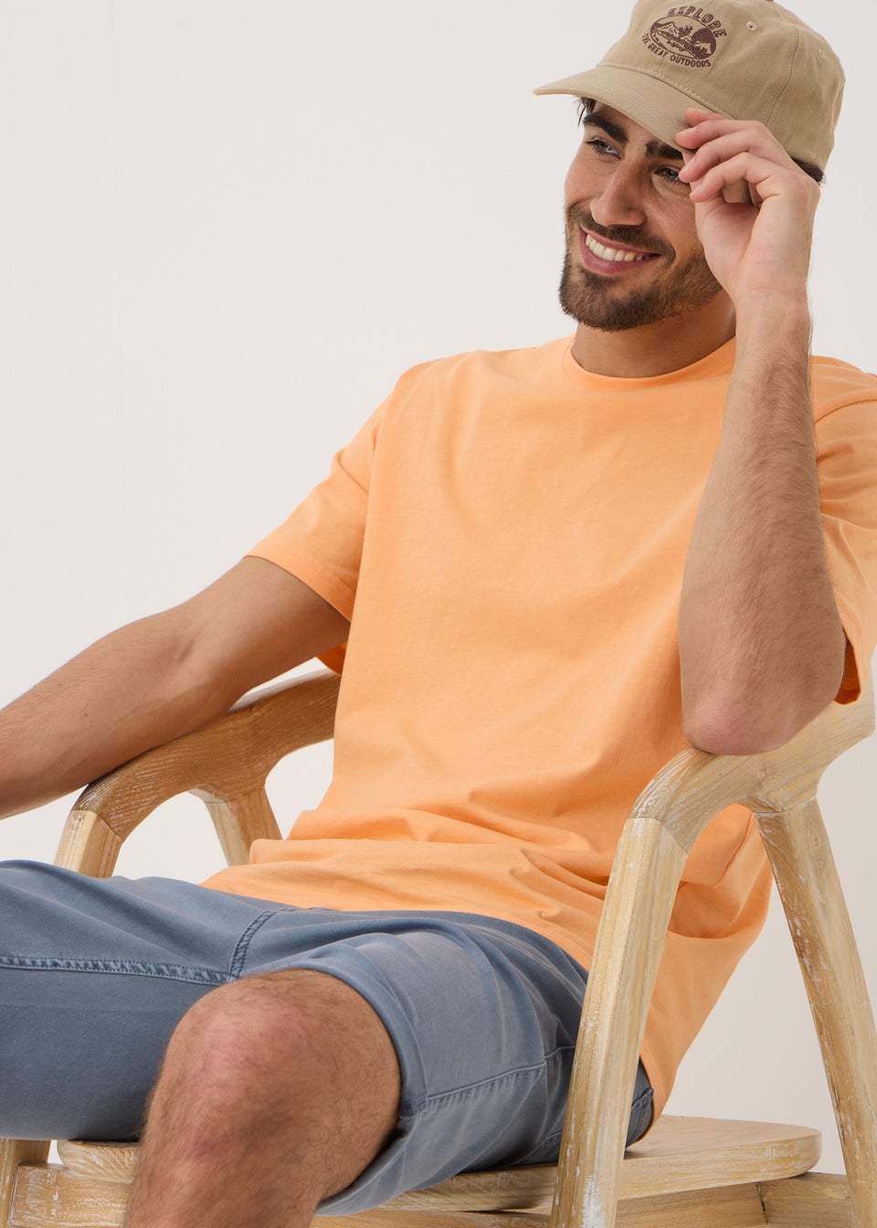 Orange Essential Crew Neck T-Shirt
