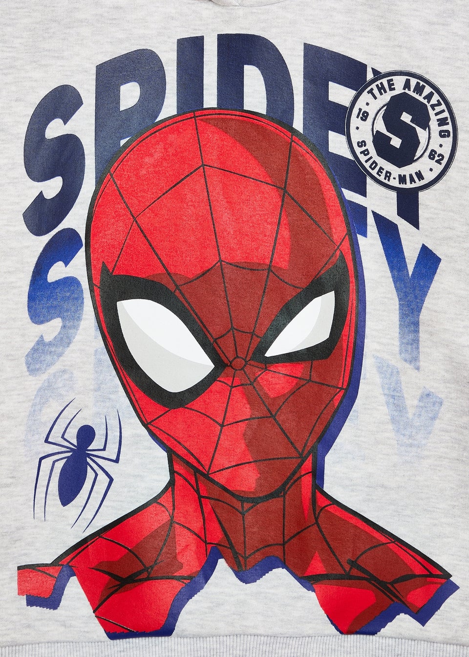 Marvel Spiderman Boys Grey Hoodie