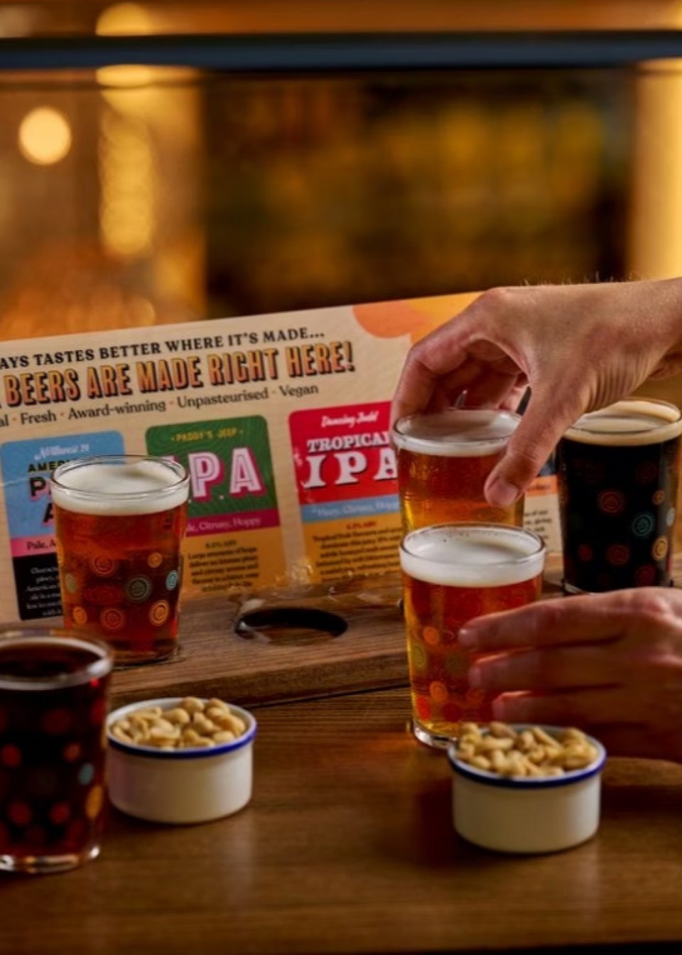 Virgin Experience Days Brewhouse & Kitchen Beer Tasting Board & Burger for Two