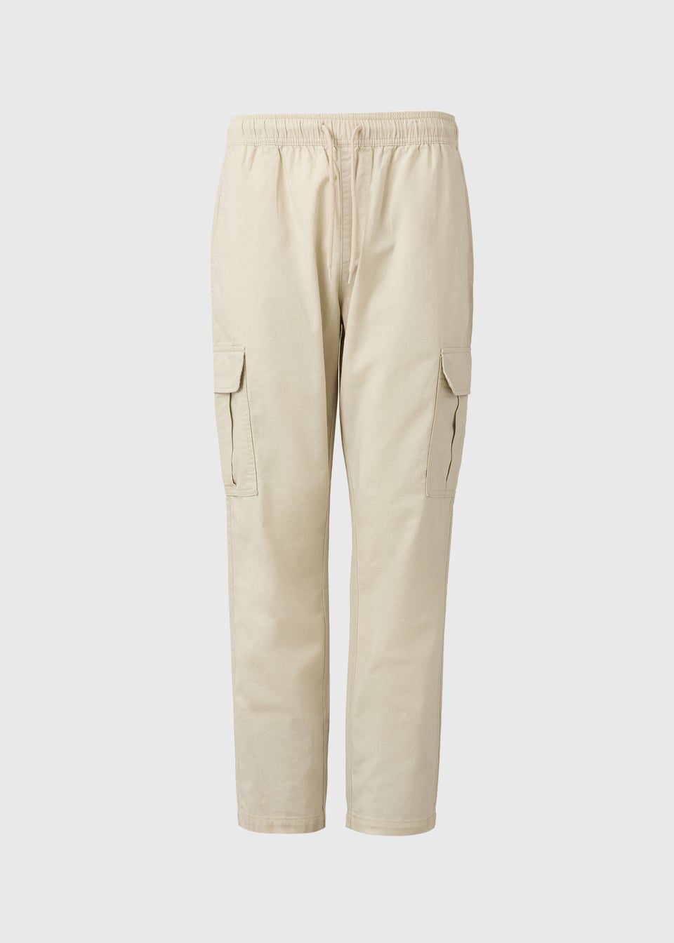 Bone Linen Cargo Trousers