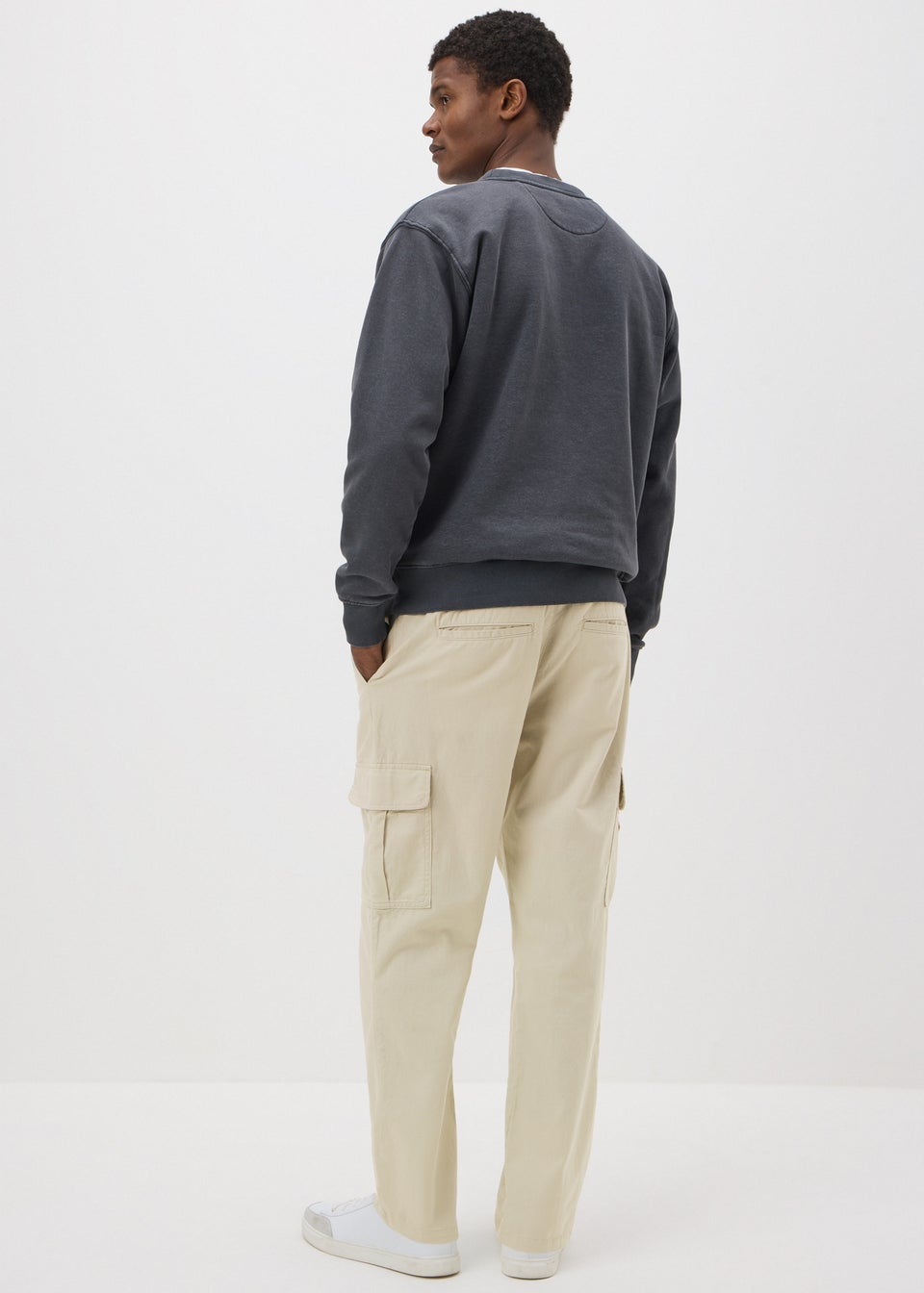 Bone Linen Cargo Trousers