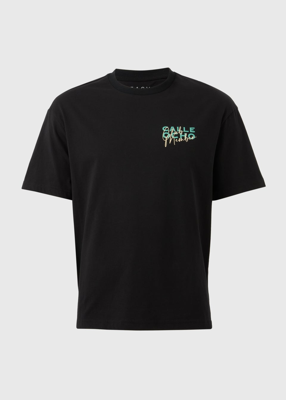 Black Miami Tennis T- Shirt