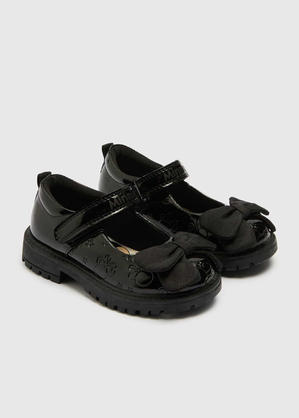 Disney Girls Black Minnie School Shoes (Younger 6-12)