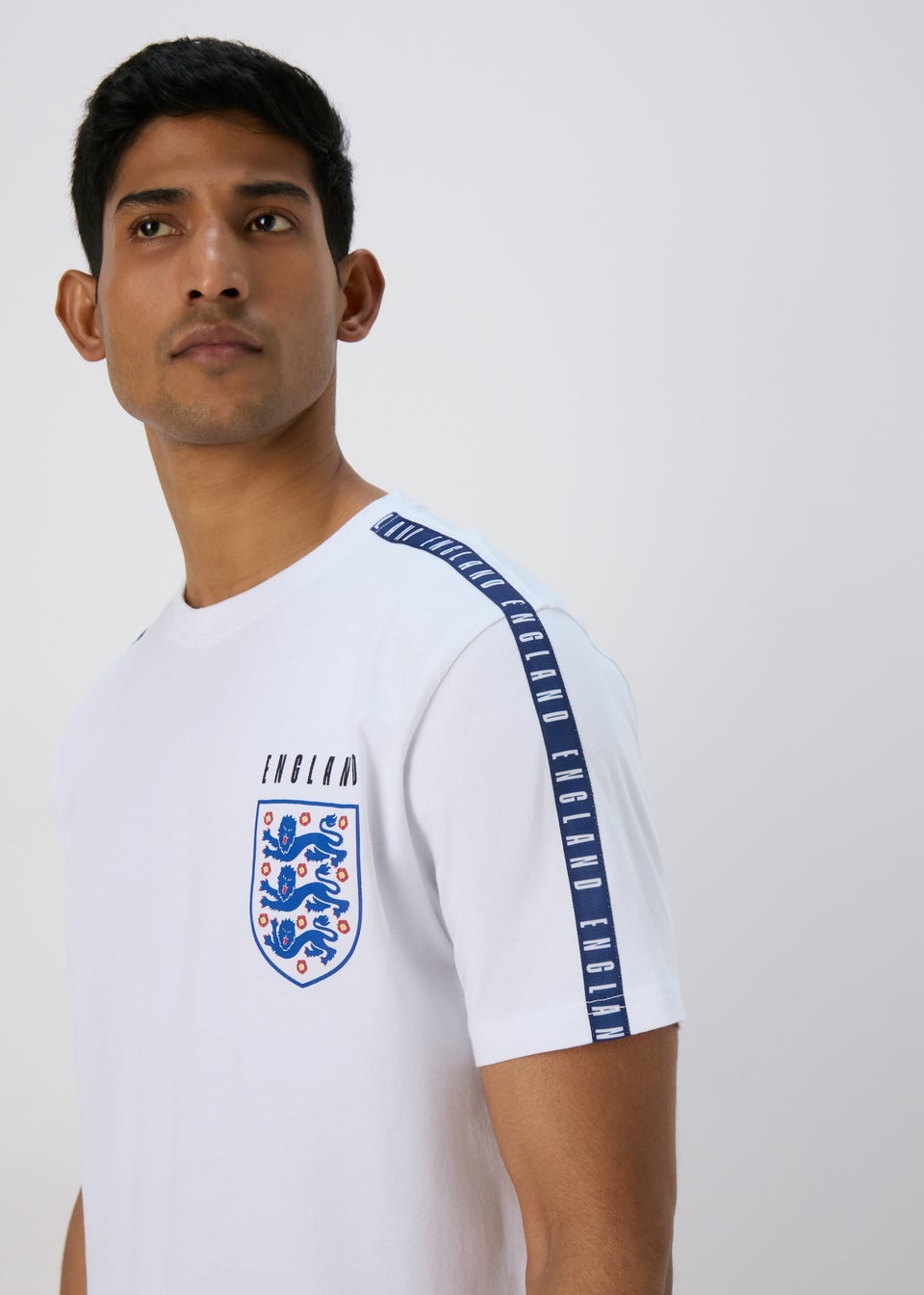 Men's England White Pyjama Set