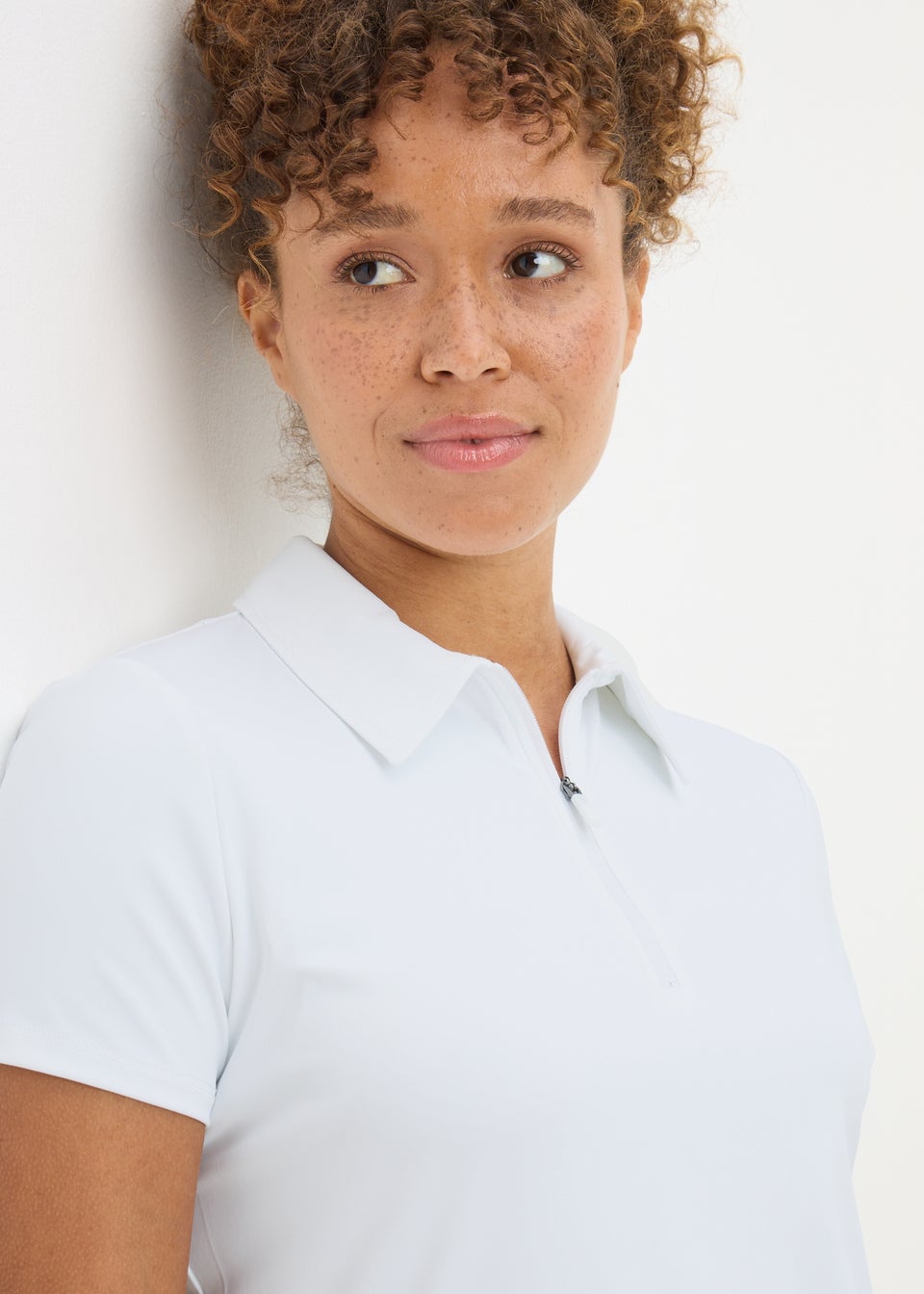 Souluxe White Tennis Polo T-Shirt