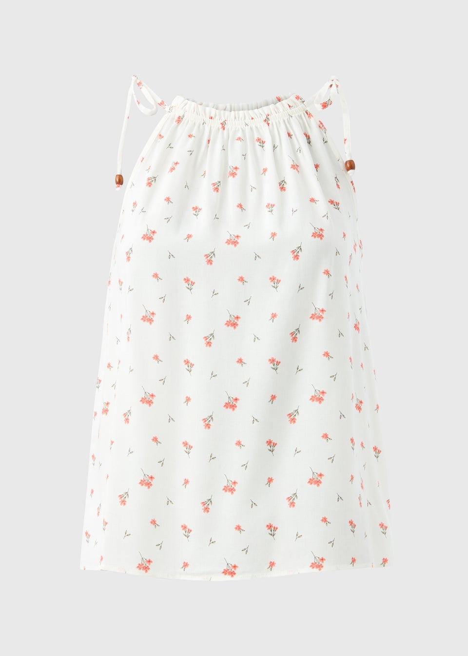 White Ditsy Floral Cami Top