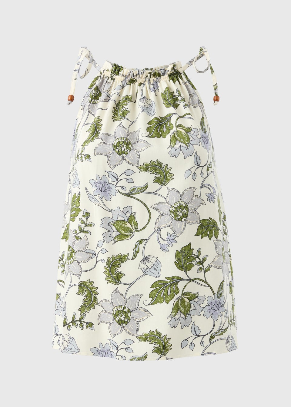 Green Floral Cami Top