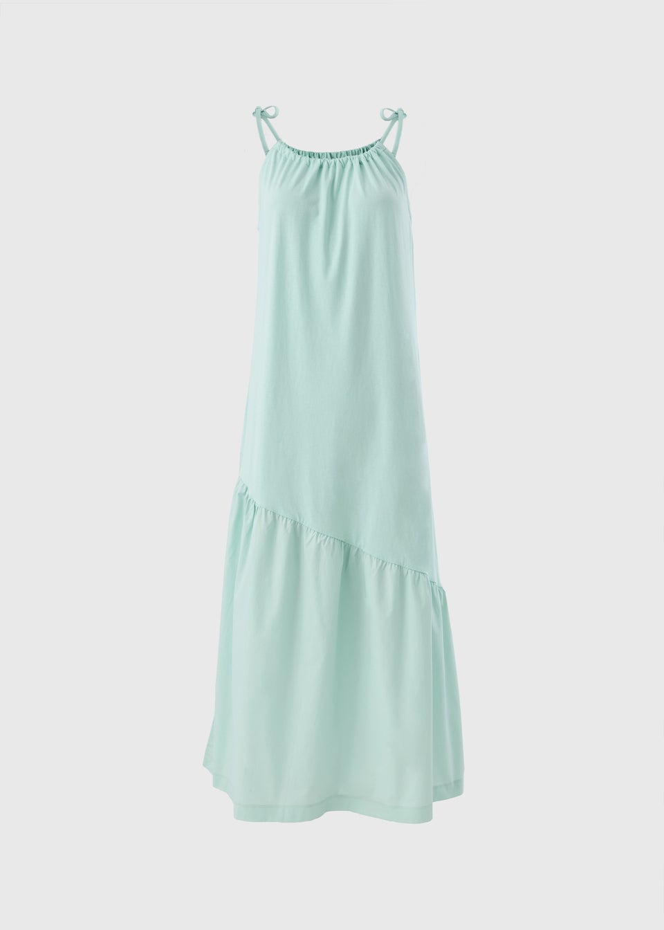 Mint Asymmetric Tiered Cami Maxi Dress