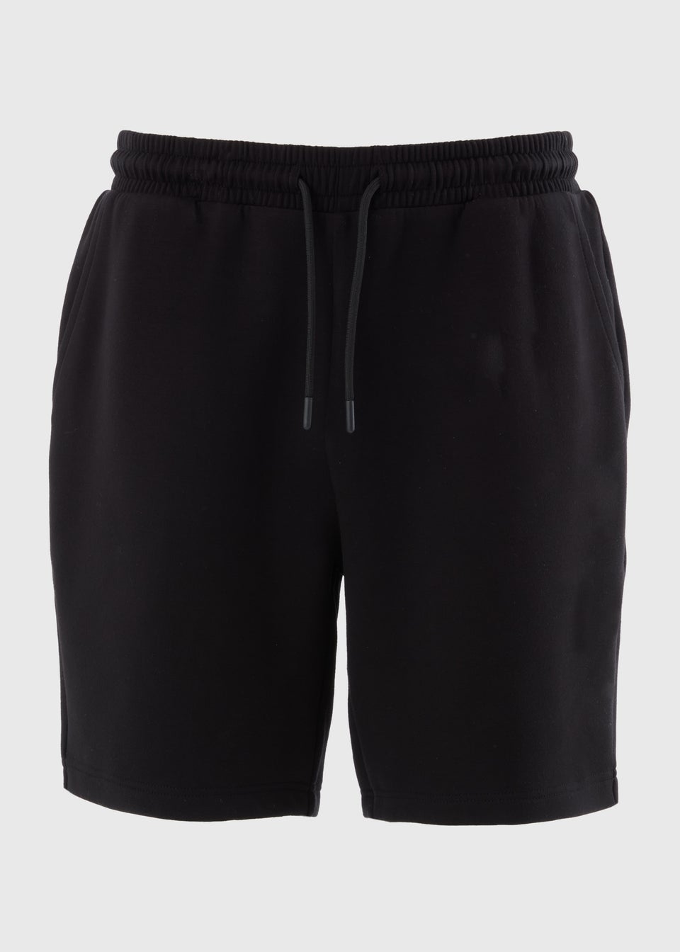Black Plain Scuba Shorts