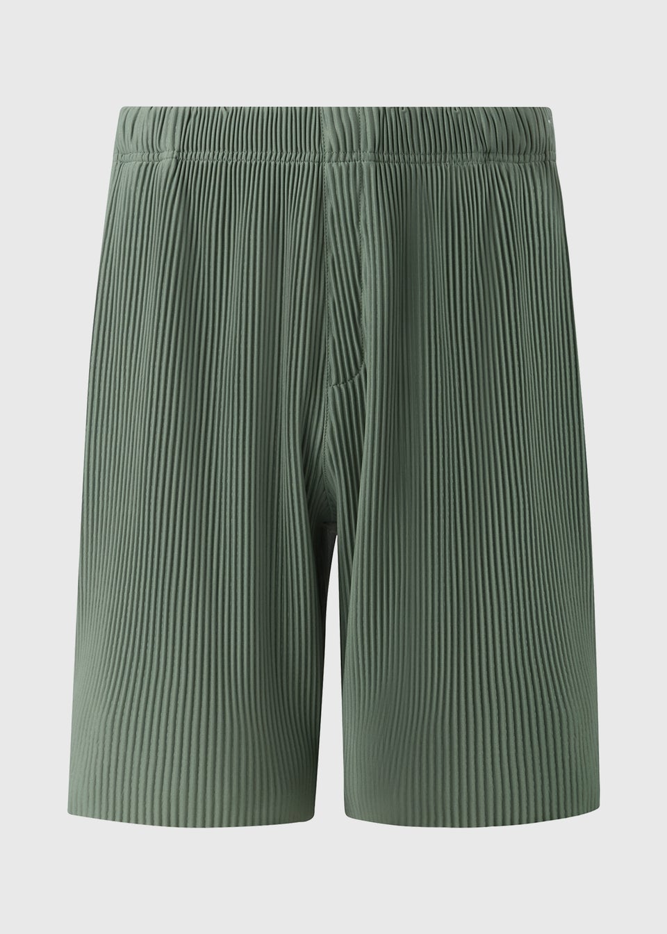 Green Smart Plisse Co Ord Shorts