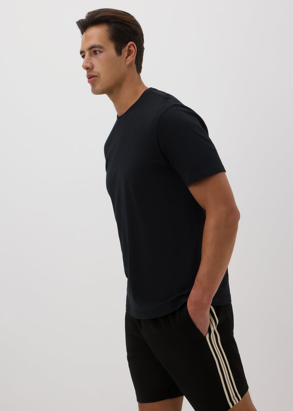 Black Smart Tape Co-Ord Shorts
