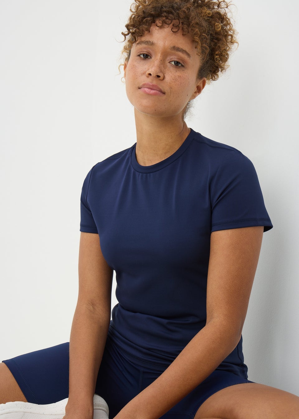 Souluxe Navy Fitted T-Shirt