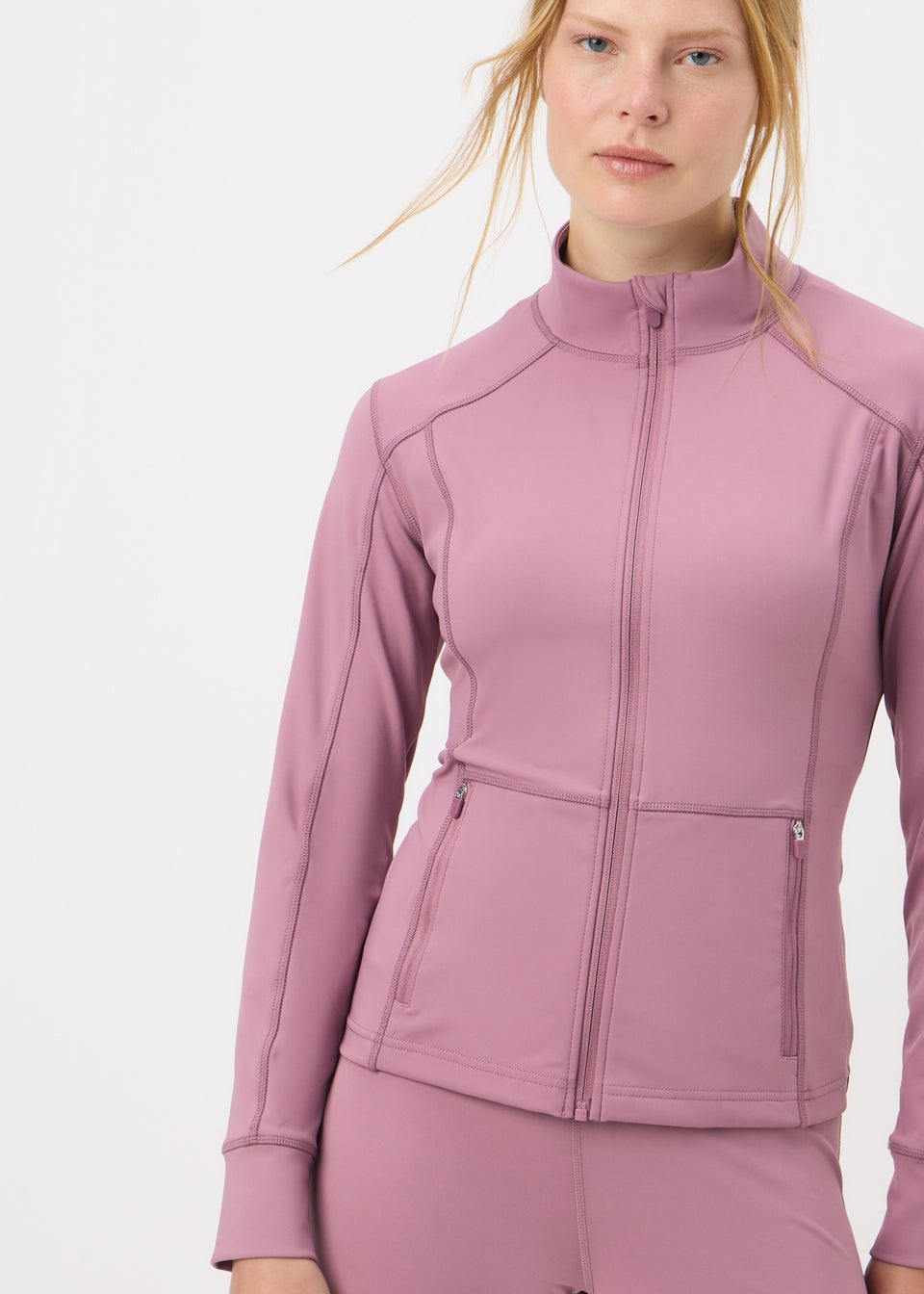 Souluxe Mauve Zip Through Jacket