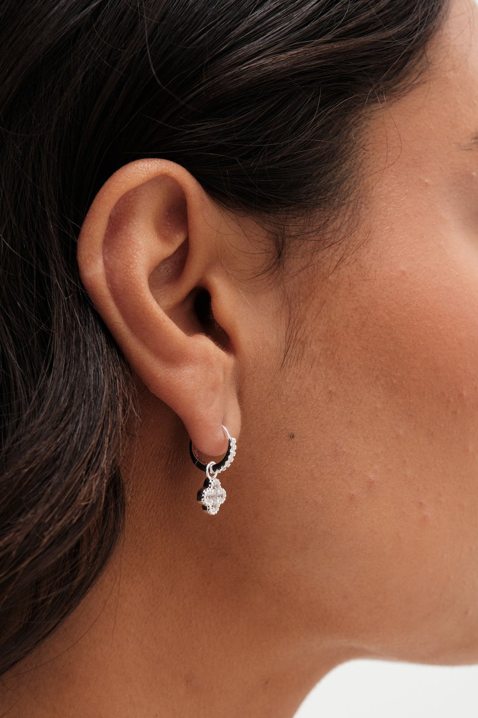 Simply silver hoop earrings online