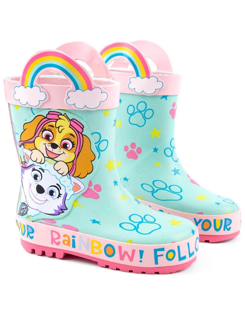 Rainbow wellies ladies hotsell