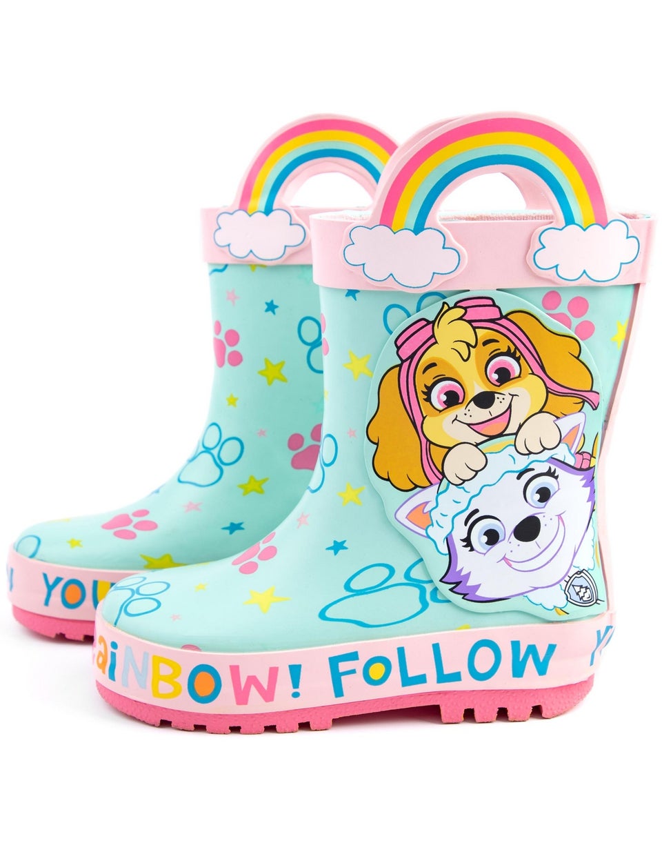 Paw Patrol Girls Multicoloured Skye & Everest Wellies (6 - 12 Younger)