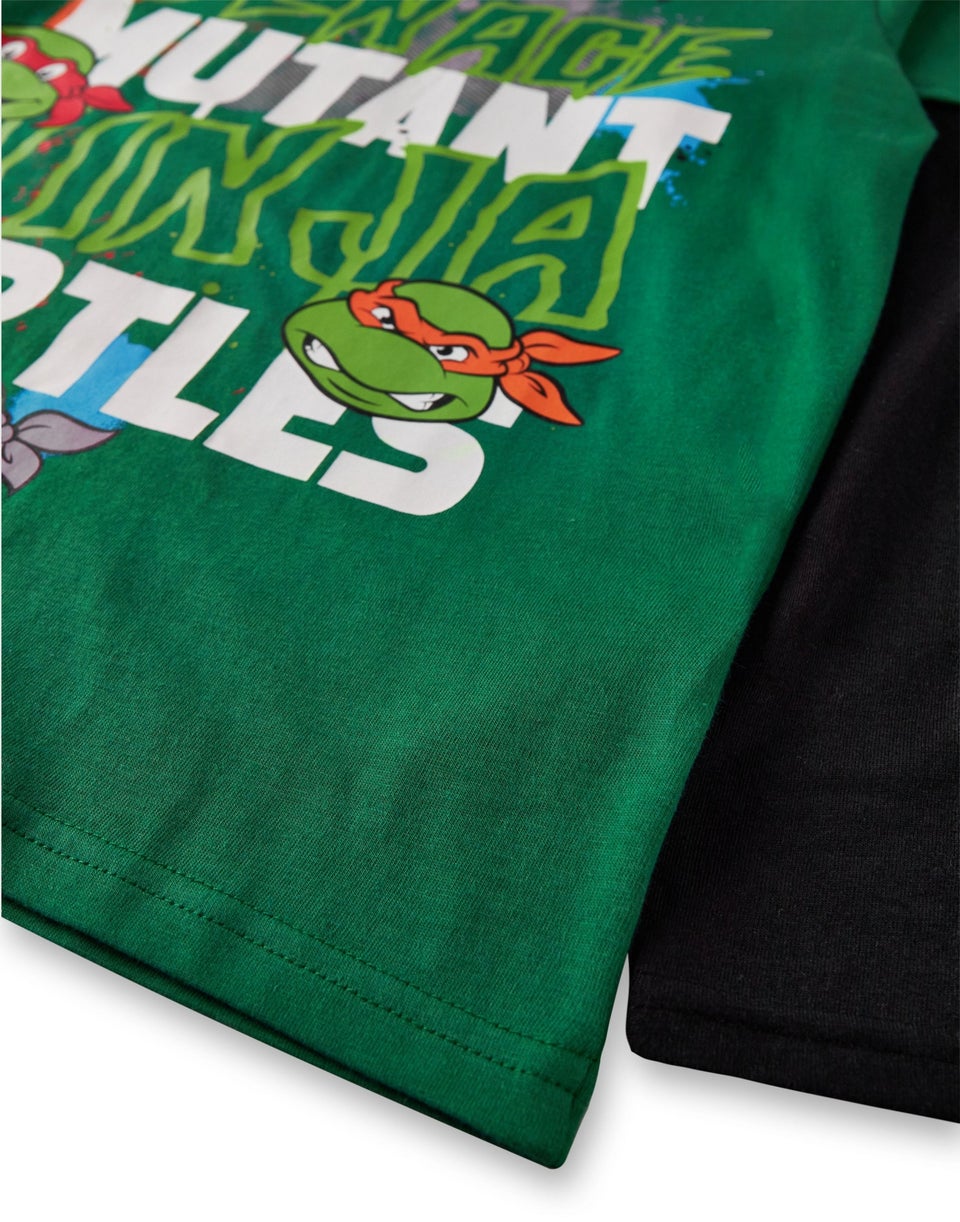 Ninja Turtles Boys Green Long Sleeved T-Shirt (3 - 10 Years)