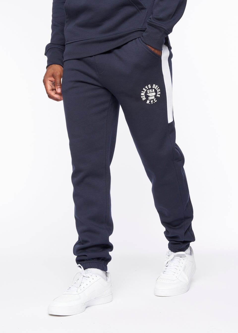 Henleys Navy Calyer Joggers Matalan