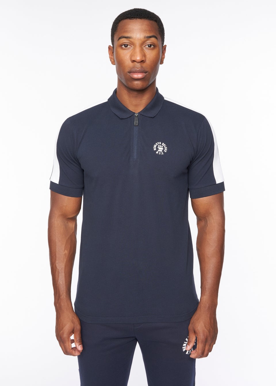 Henleys Navy Calyer Polo