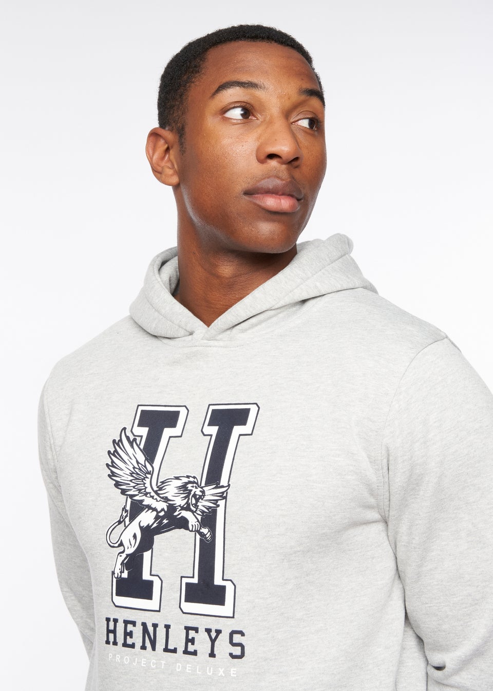 Henleys Grey  Belton Hoodie