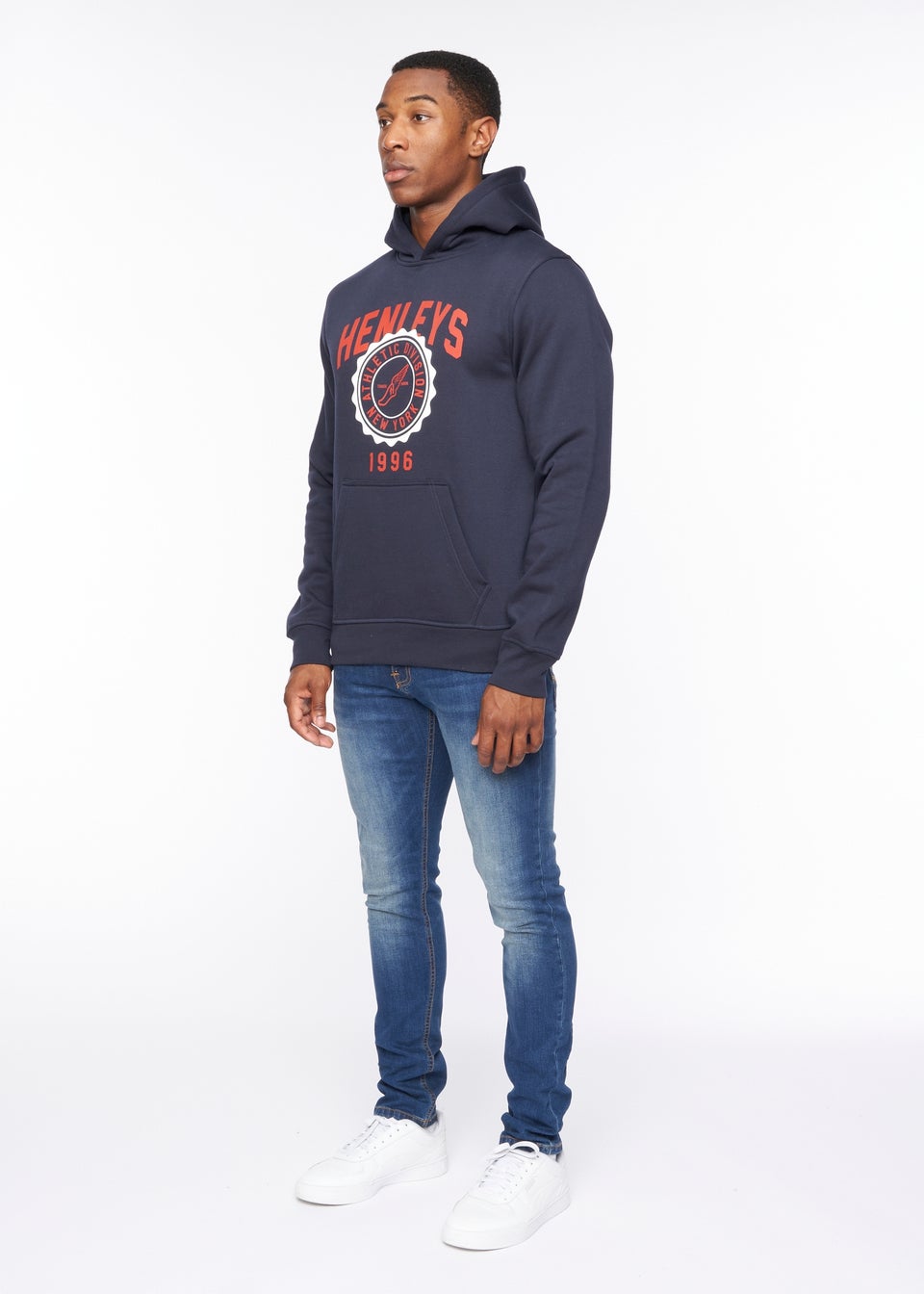 Henleys Navy  Tipton Hoodie