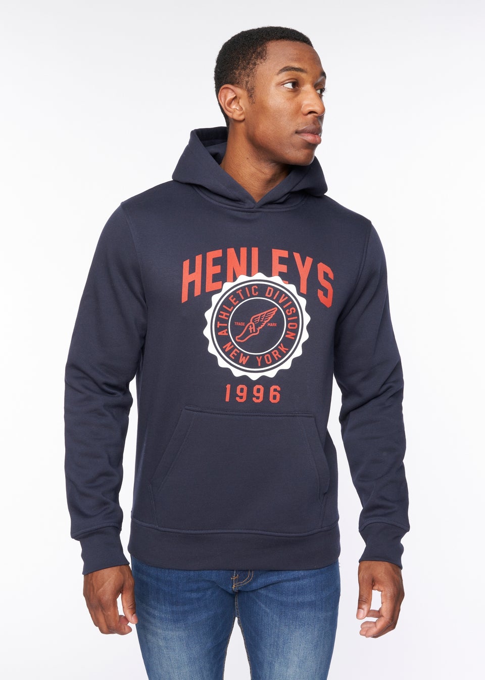 Henleys Navy  Tipton Hoodie