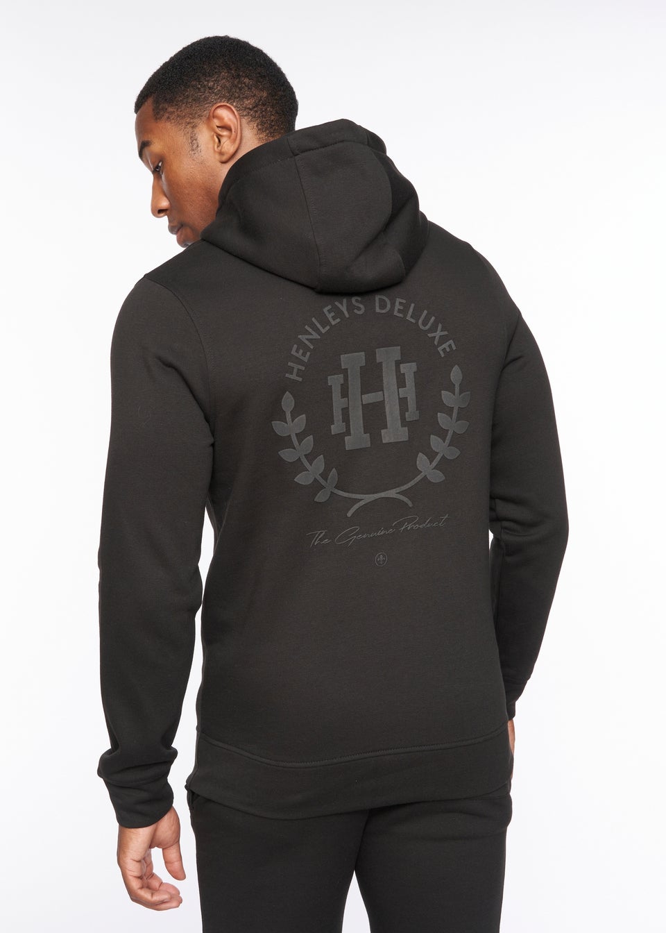 Henleys Black  Alston Hoodie