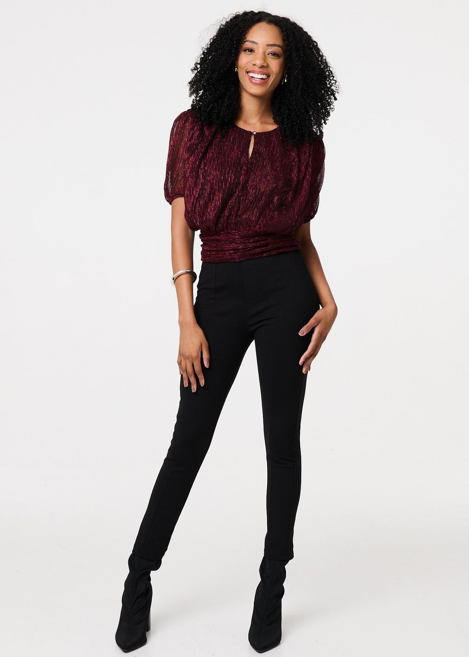 Pink glitter mesh top hot sale