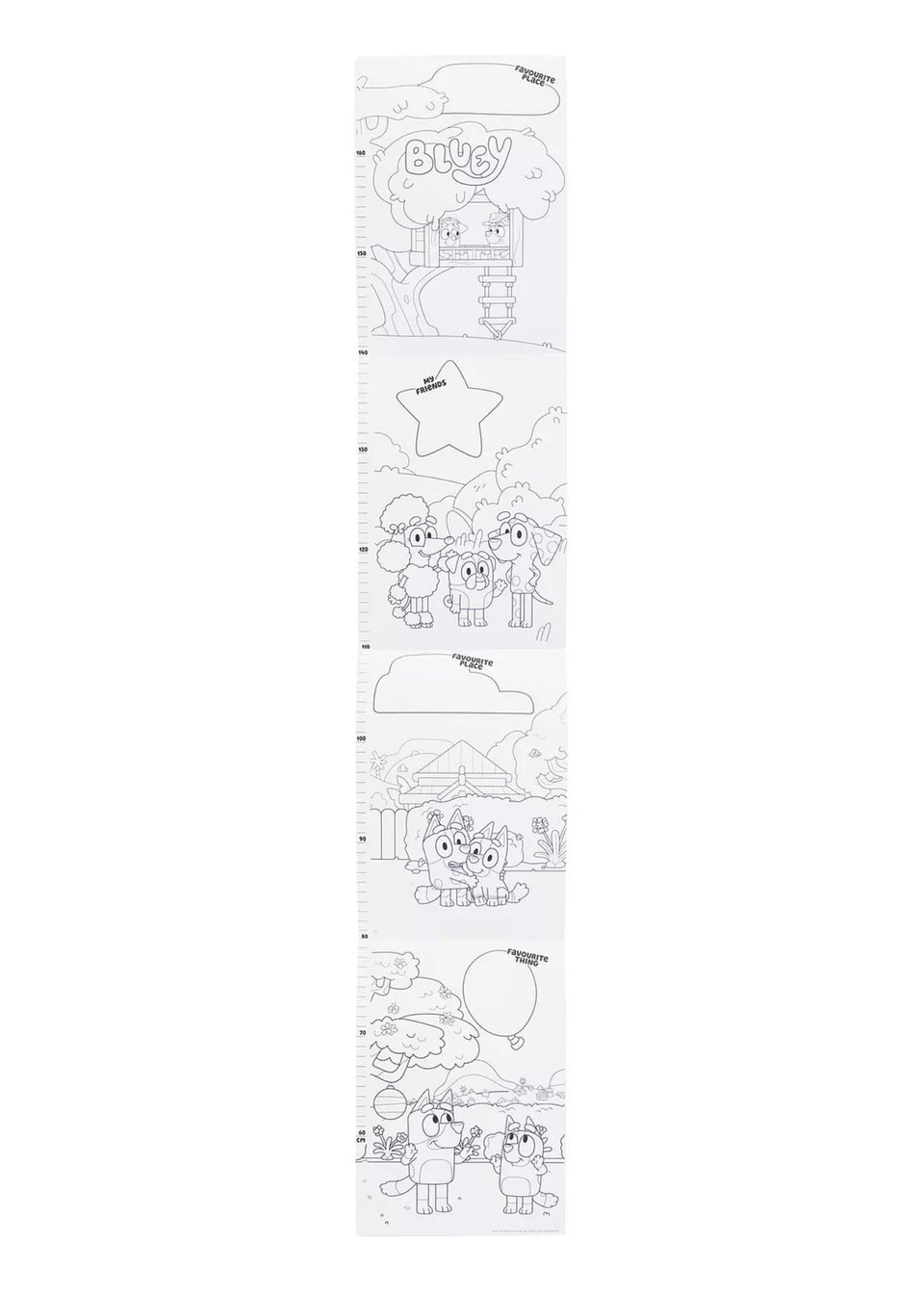 Bluey Blue Height Chart & Reward Chart Bundle