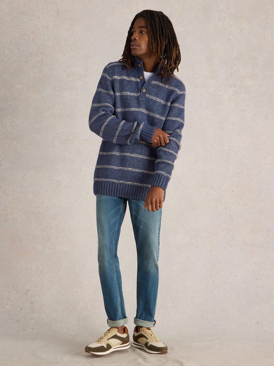Pullover mit Bretonstreifen