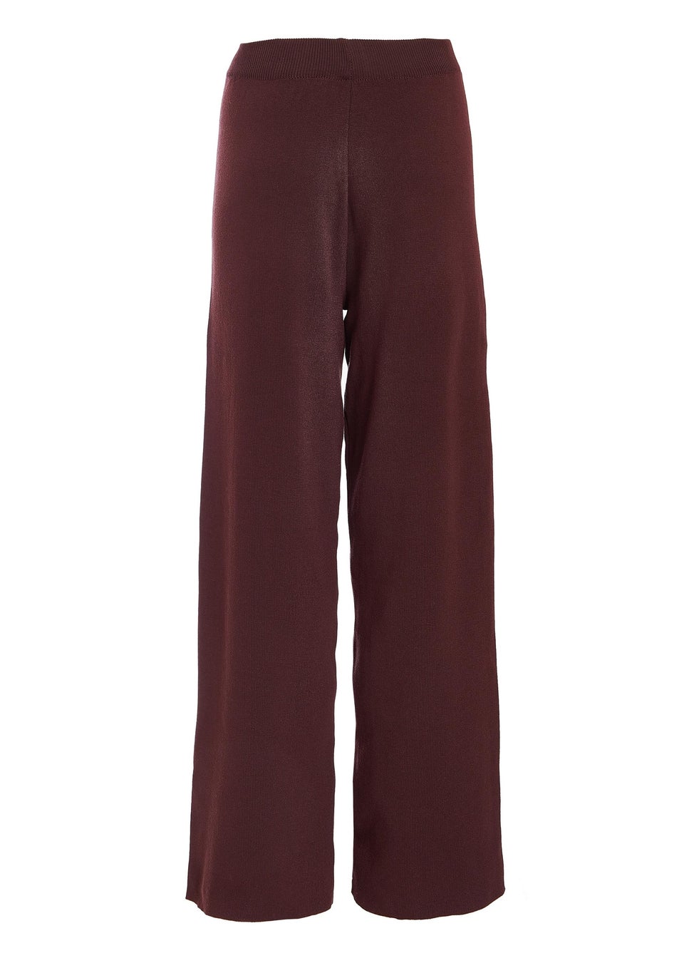 Quiz Brown Knit Wide Leg Trousers