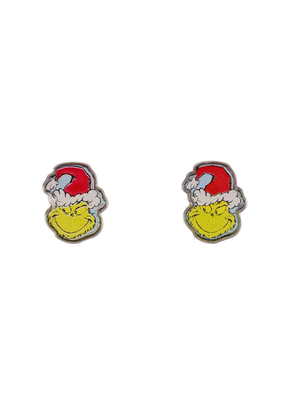The Grinch green Pendant Necklace & Stud Earring Set