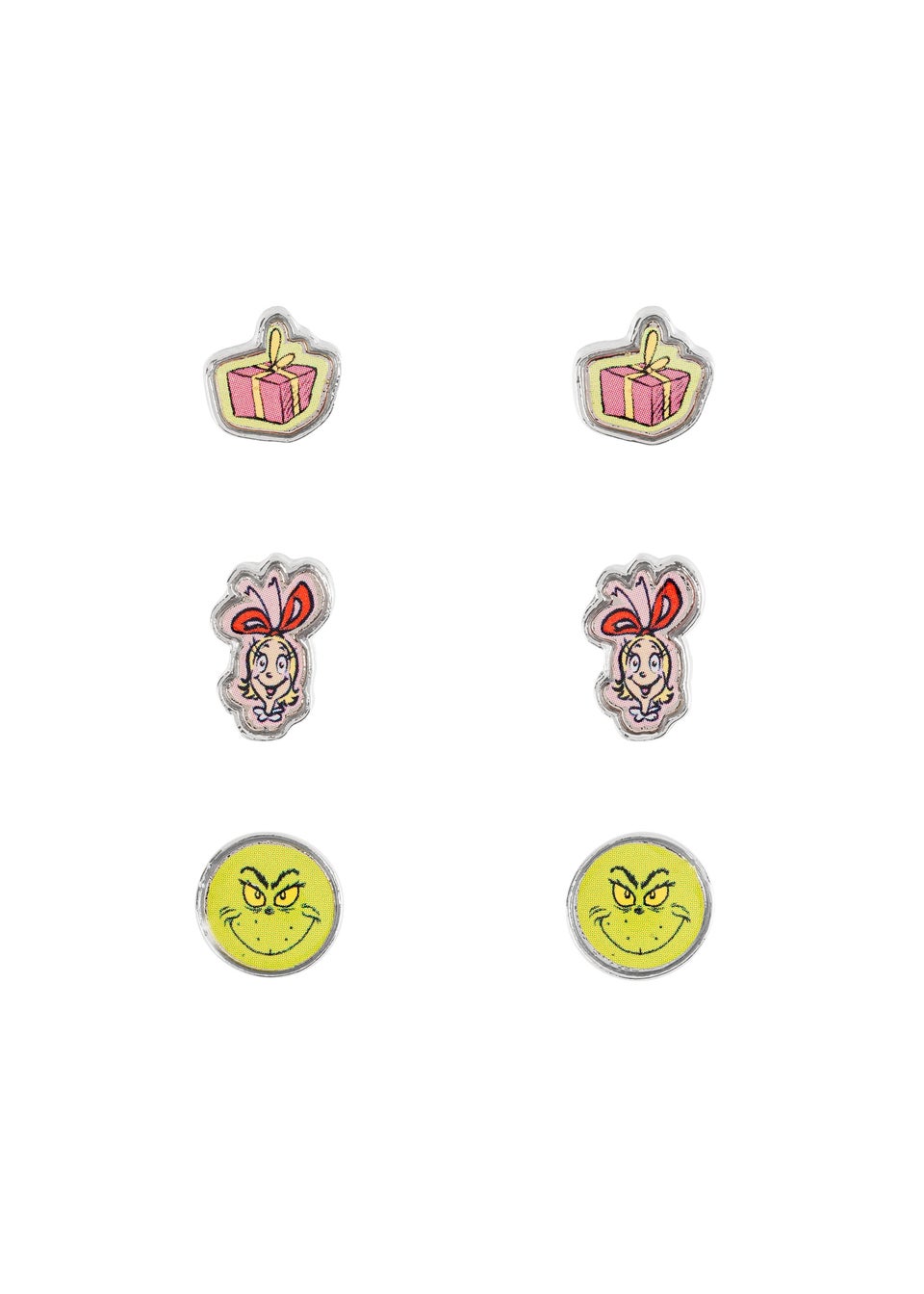 The Grinch Christmas multi stud Earrings