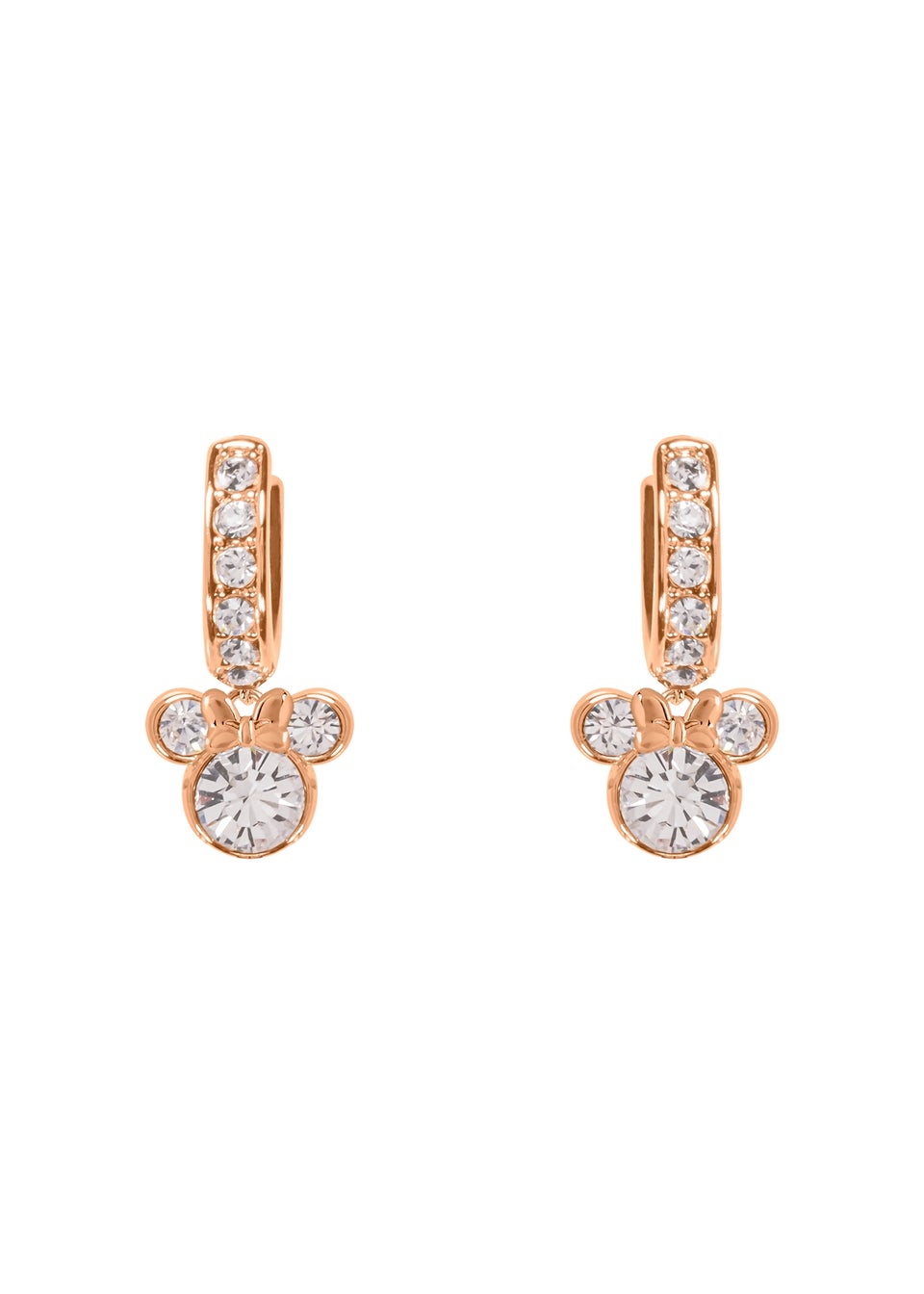 Rose gold mickey earrings online