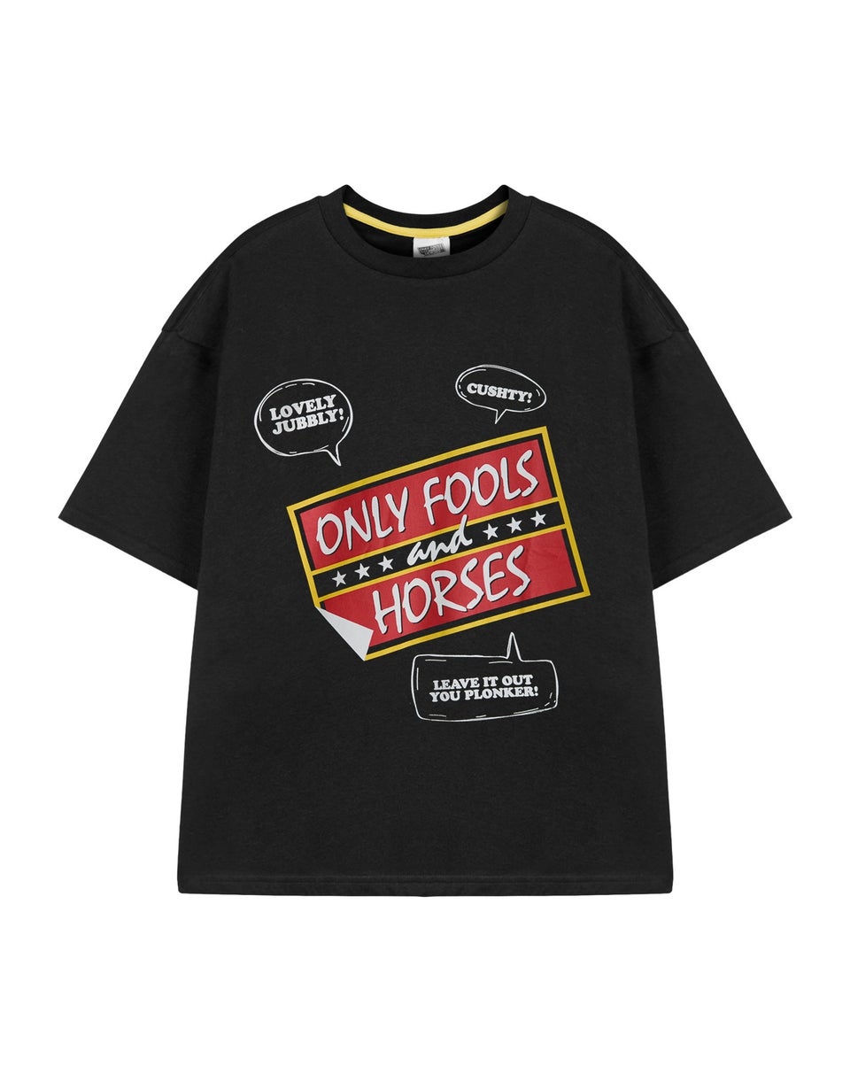 Only Fools And Horses Black Logo Pyjama Set Matalan