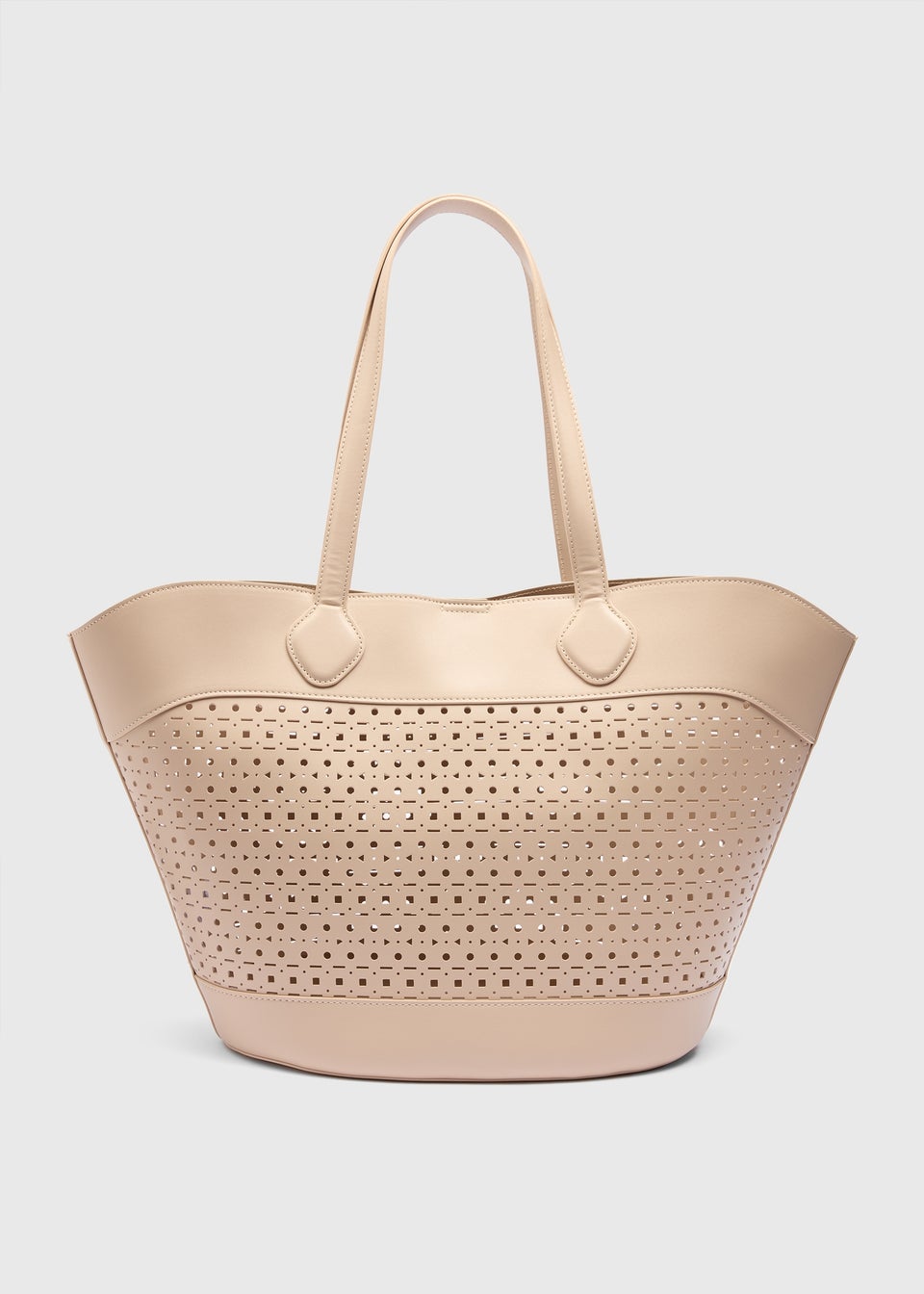 Stone Cut Out Winged Tote
