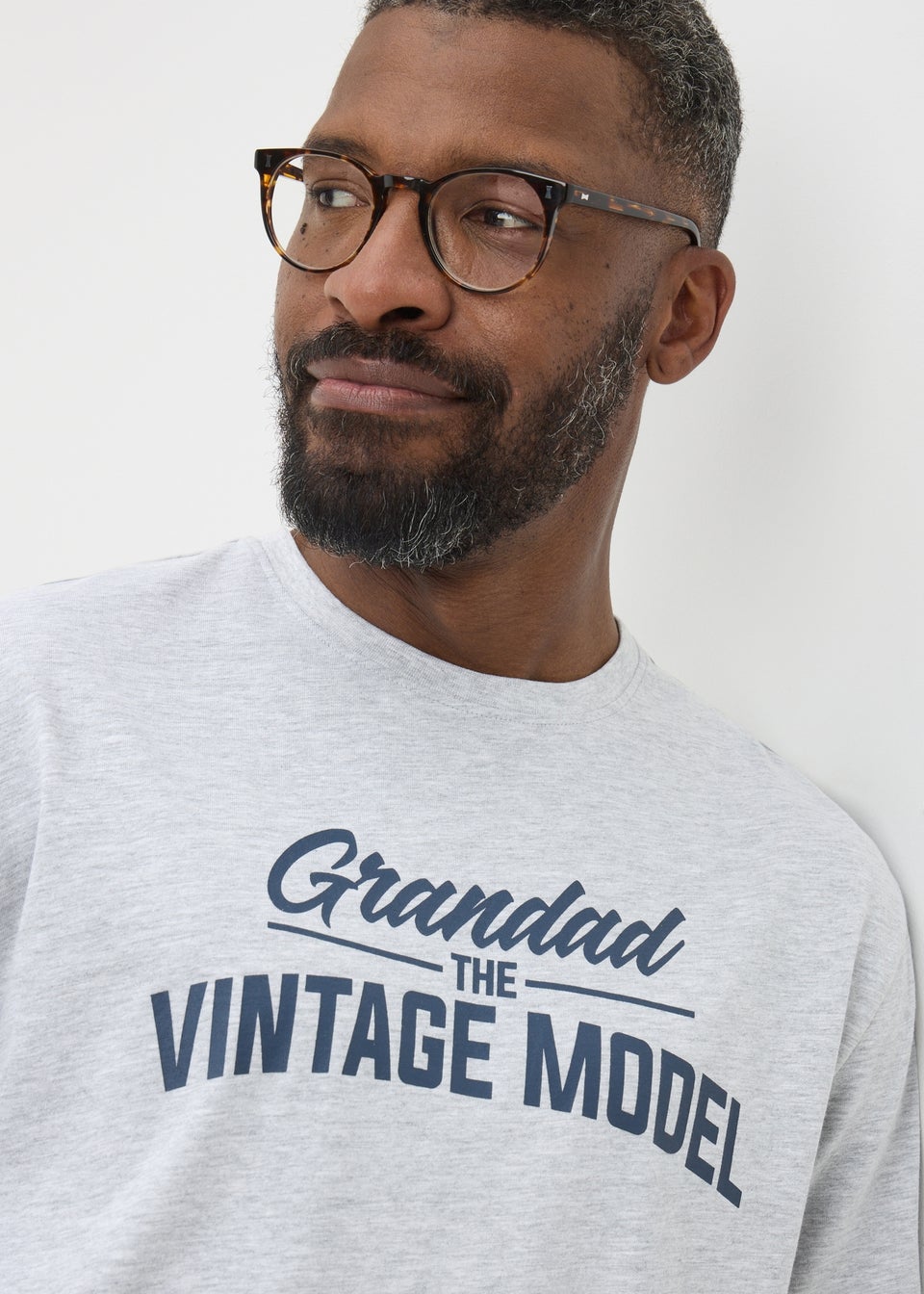Grey Grandad Vintage Model T-Shirt